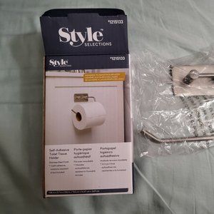 Style Selections Self Adhesive Toilet Paper Holder